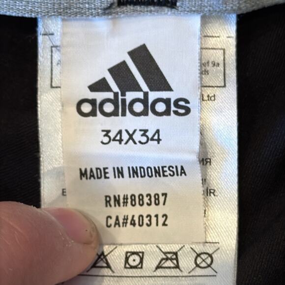 Adidas Men's Ultimate 365 3-Stripes Tapered Black Pant Size 34x34 - Picture 8 of 12